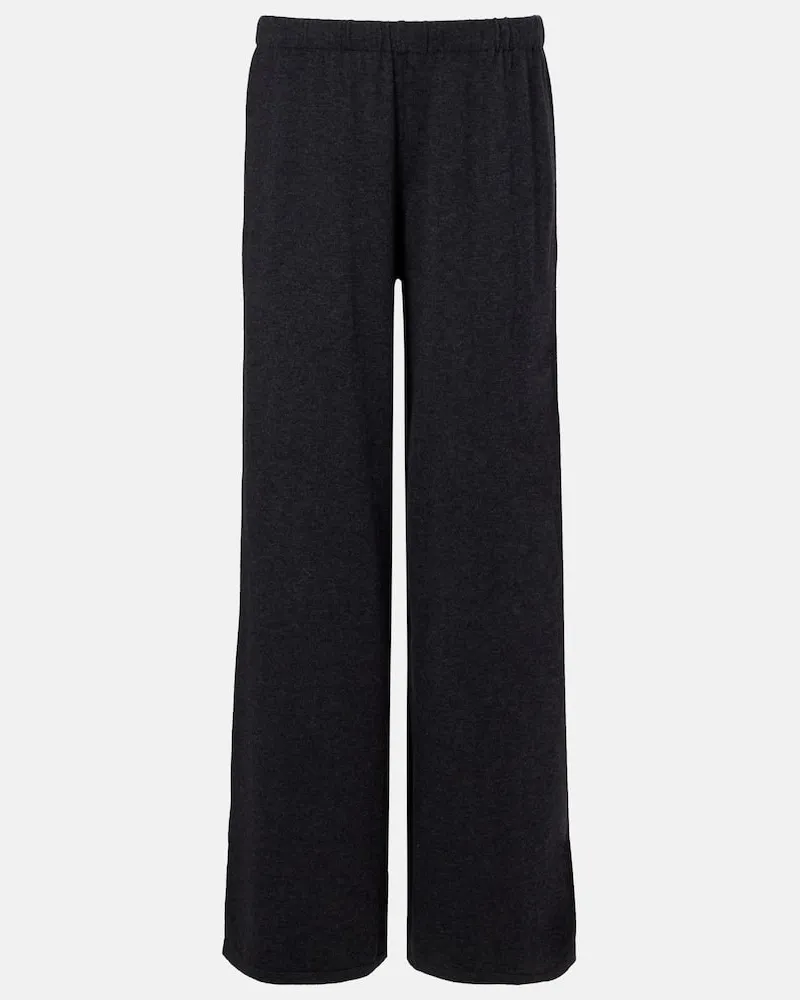 Lisa Yang Hose Aina aus Baumwolle und Kaschmir Grau