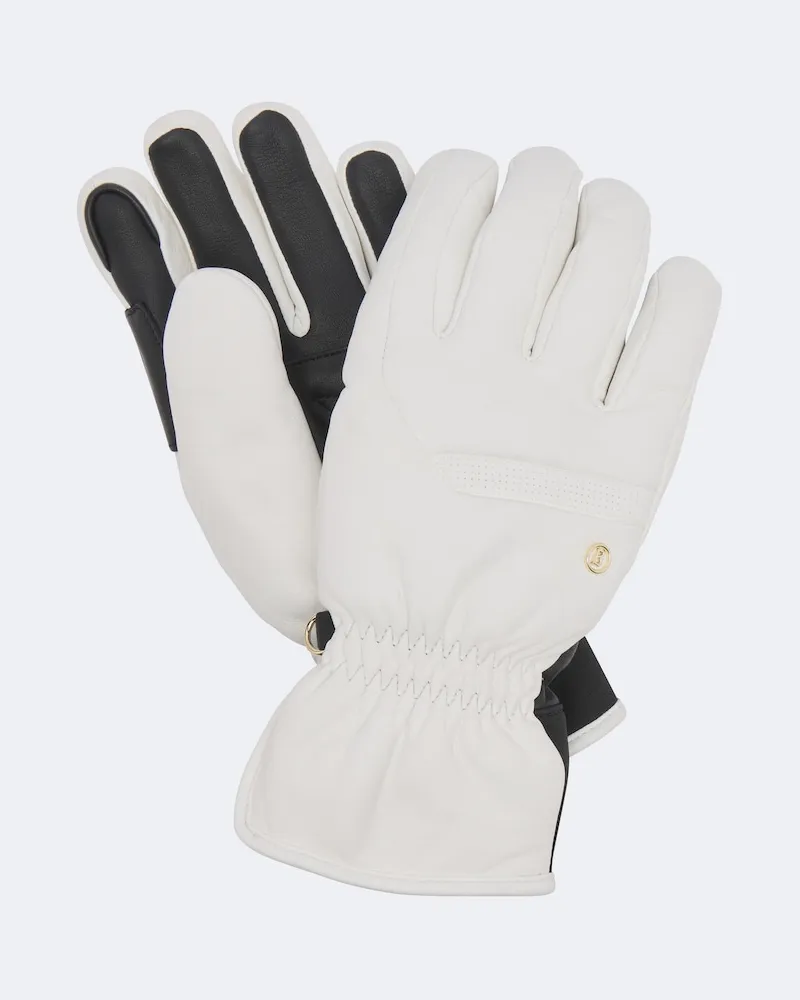Bogner Skihandschuhe Lena aus Leder Weiß