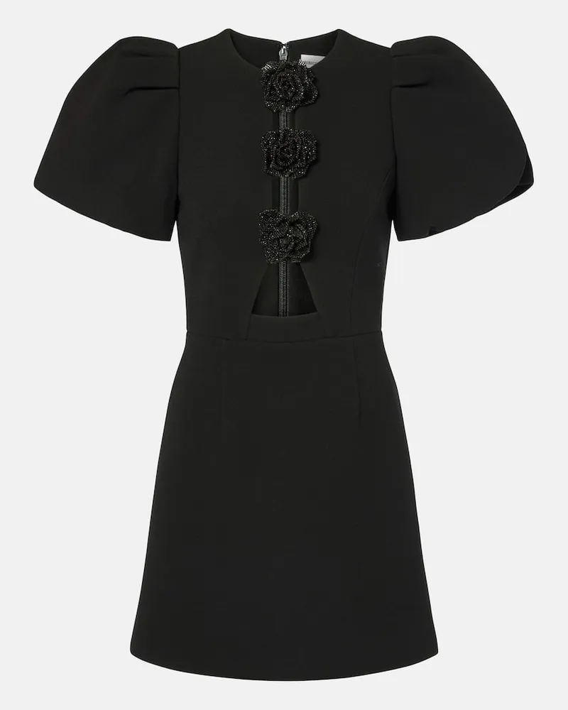 Rebecca Vallance Minikleid Aubree aus Crêpe Schwarz