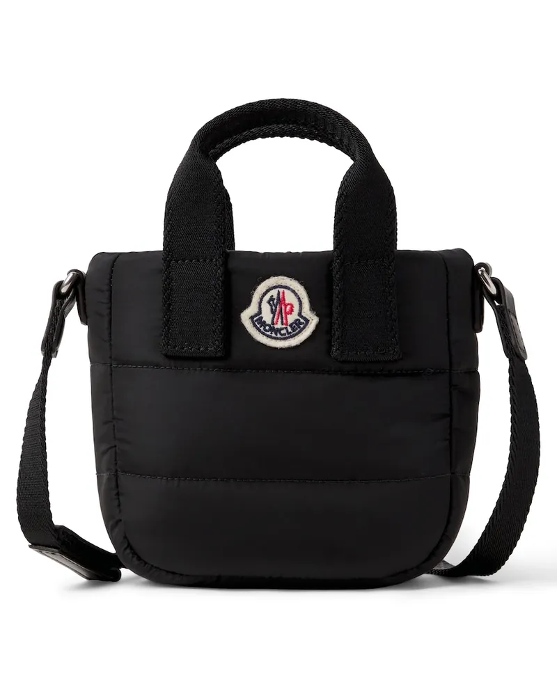 Moncler Messenger Bag aus Baumwolle Schwarz