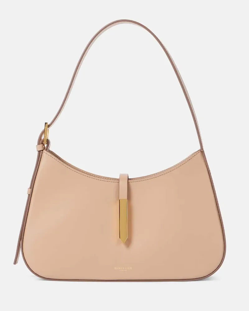 DeMELLIER Schultertasche Tokyo aus Leder Beige