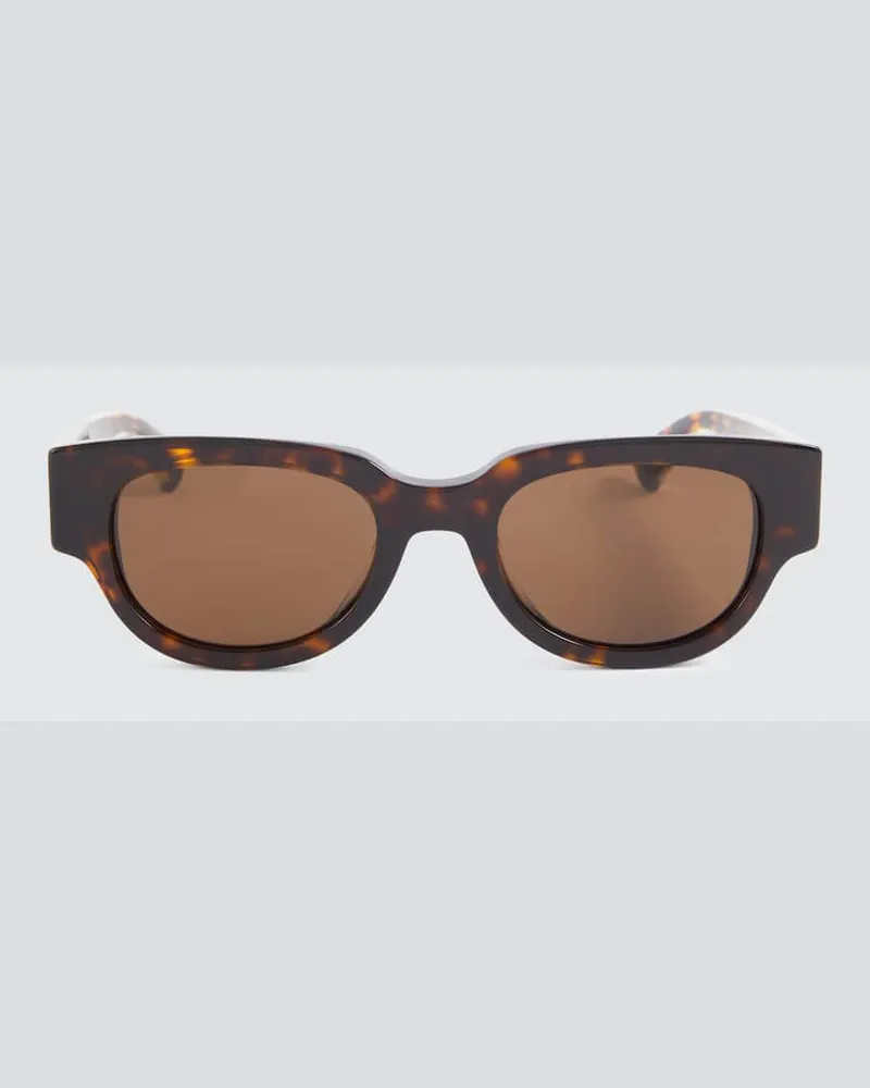 Bottega Veneta Ovale Sonnenbrille Braun