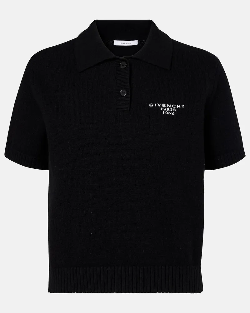 Givenchy Polopullover aus Wolle und Kaschmir Schwarz