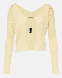 Jacquemus Cardigan La Maille Pralu Longue Gelb