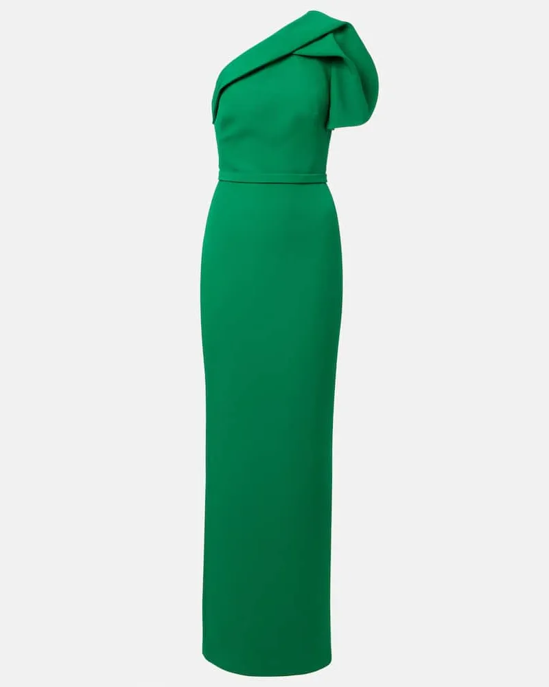 Safiyaa Robe aus Crêpe Grün