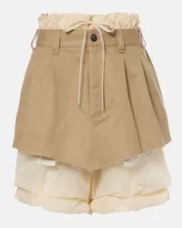 Maison Margiela Skort mit Tuell Beige