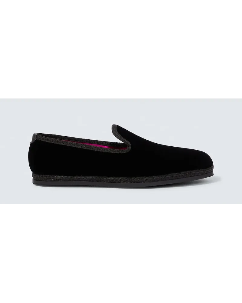 Tom Ford Loafers Neal aus Samt Schwarz