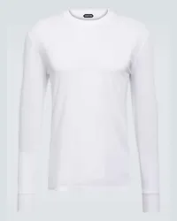 Tom Ford T-Shirt aus Jersey Weiss