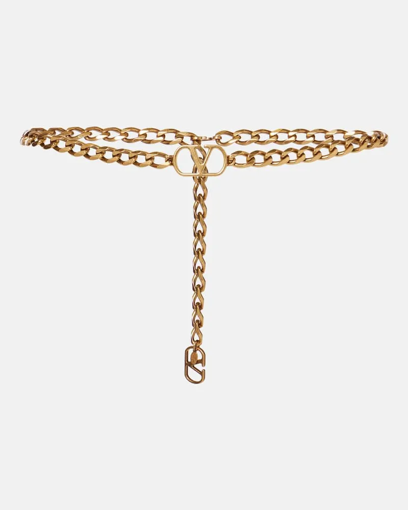 Valentino Garavani Kettengürtel VLogo Signature Gold
