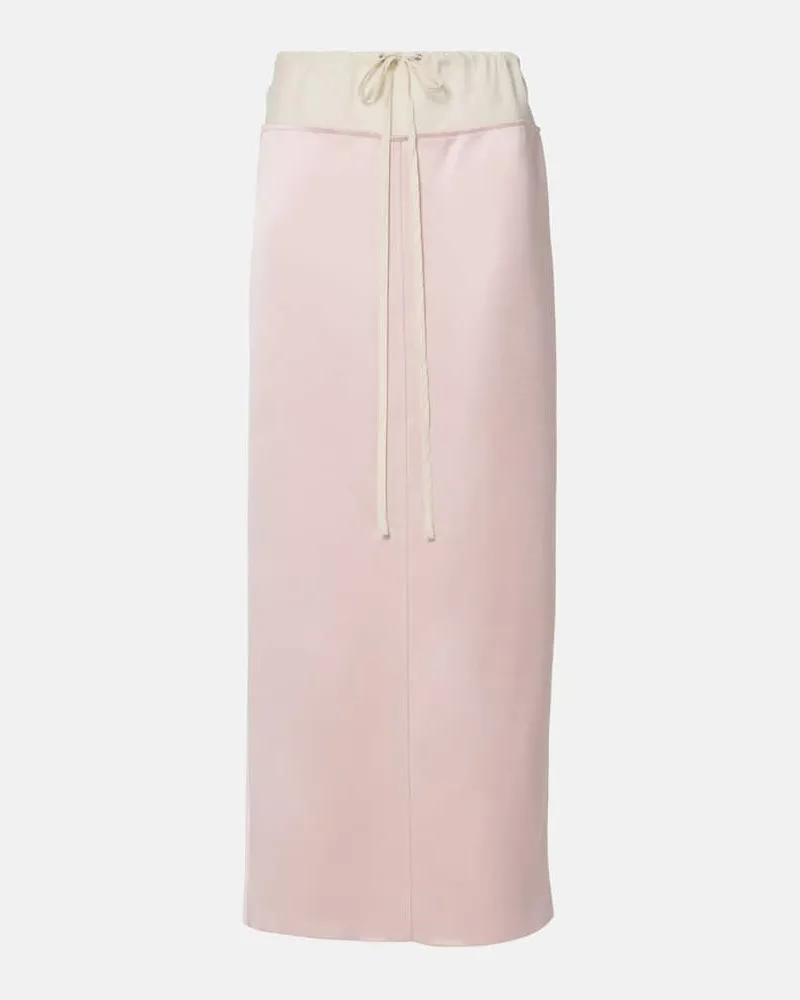 KHAITE Maxirock Chet aus Satin Pink