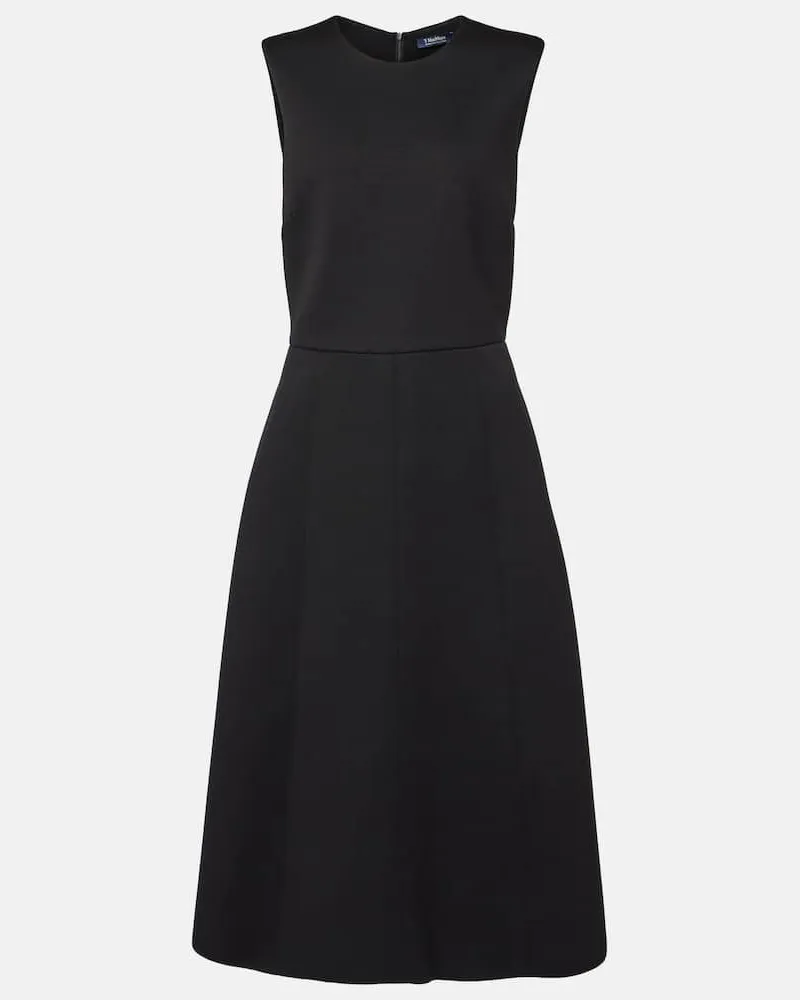 Max Mara Midikleid Zigote aus Jersey Schwarz