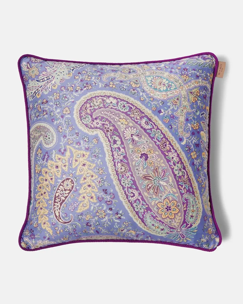 Etro Kissen Maranta aus Baumwolle Violett