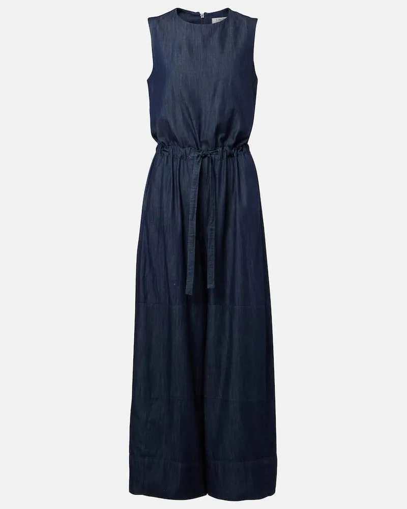 Max Mara Jumpsuit Denise aus Chambray Blau