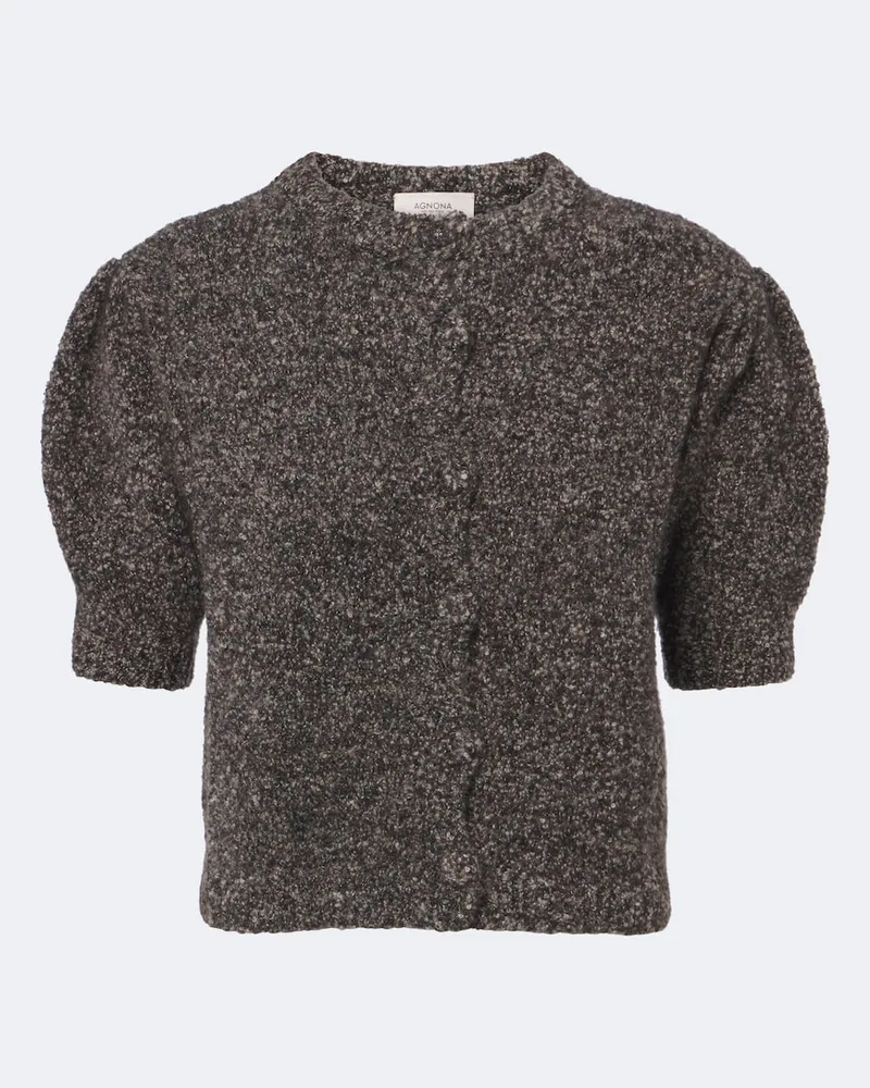 AGNONA Cardigan aus einem Kaschmirgemisch Braun