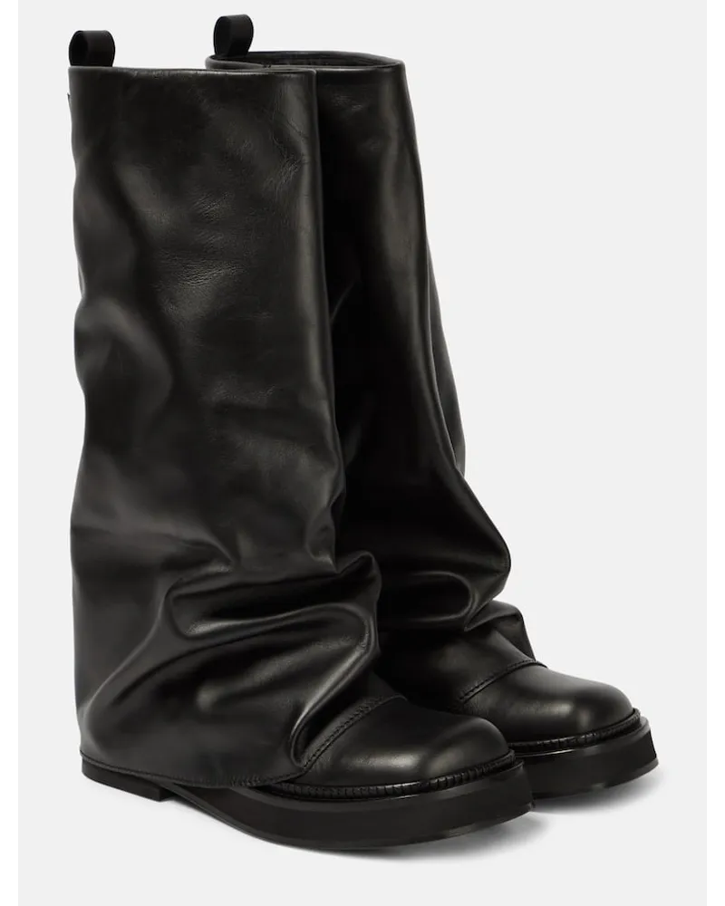 ATTICO Stiefel Robin aus Leder Schwarz
