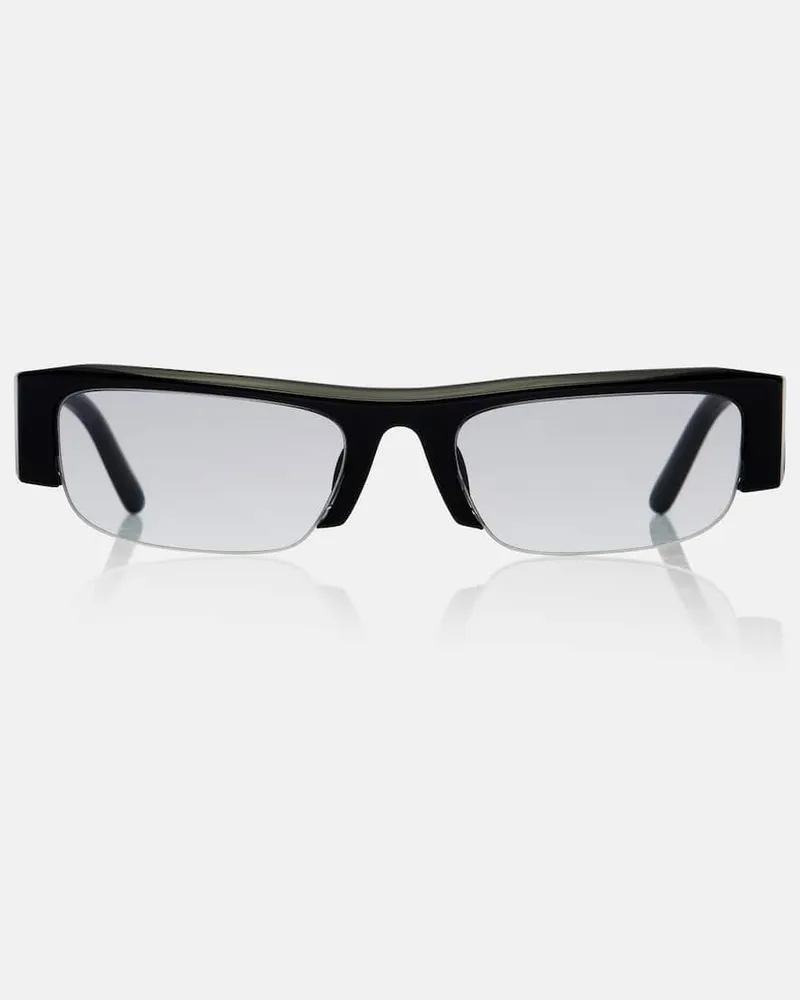 Miu Miu Eckige Sonnenbrille Schwarz