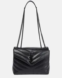 Saint Laurent Schultertasche Loulou Small aus Leder Schwarz