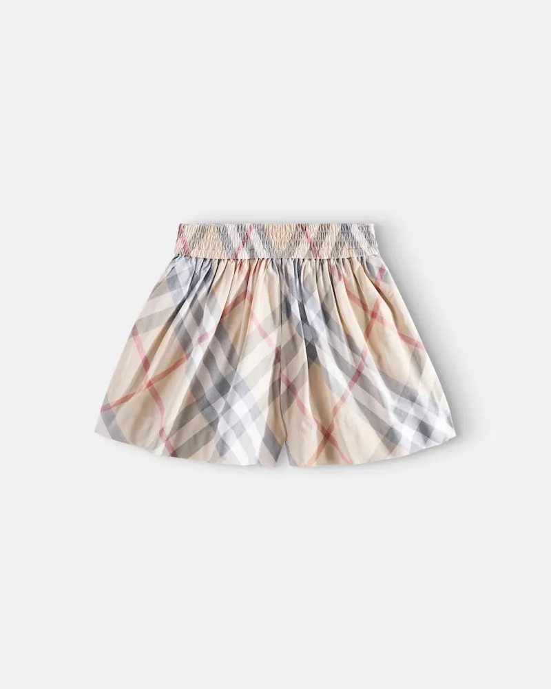 Burberry Shorts Burberry Check aus Baumwollpopeline Neutral