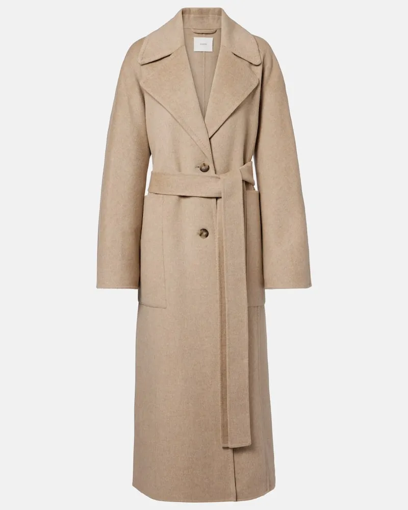 Joseph Mantel Spencer aus Wolle und Kaschmir Beige