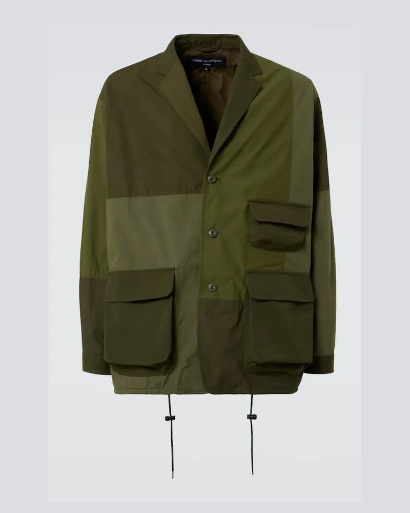 Comme des Garçons Comme des Garcons Homme Jacke aus einem Baumwollgemisch Gruen