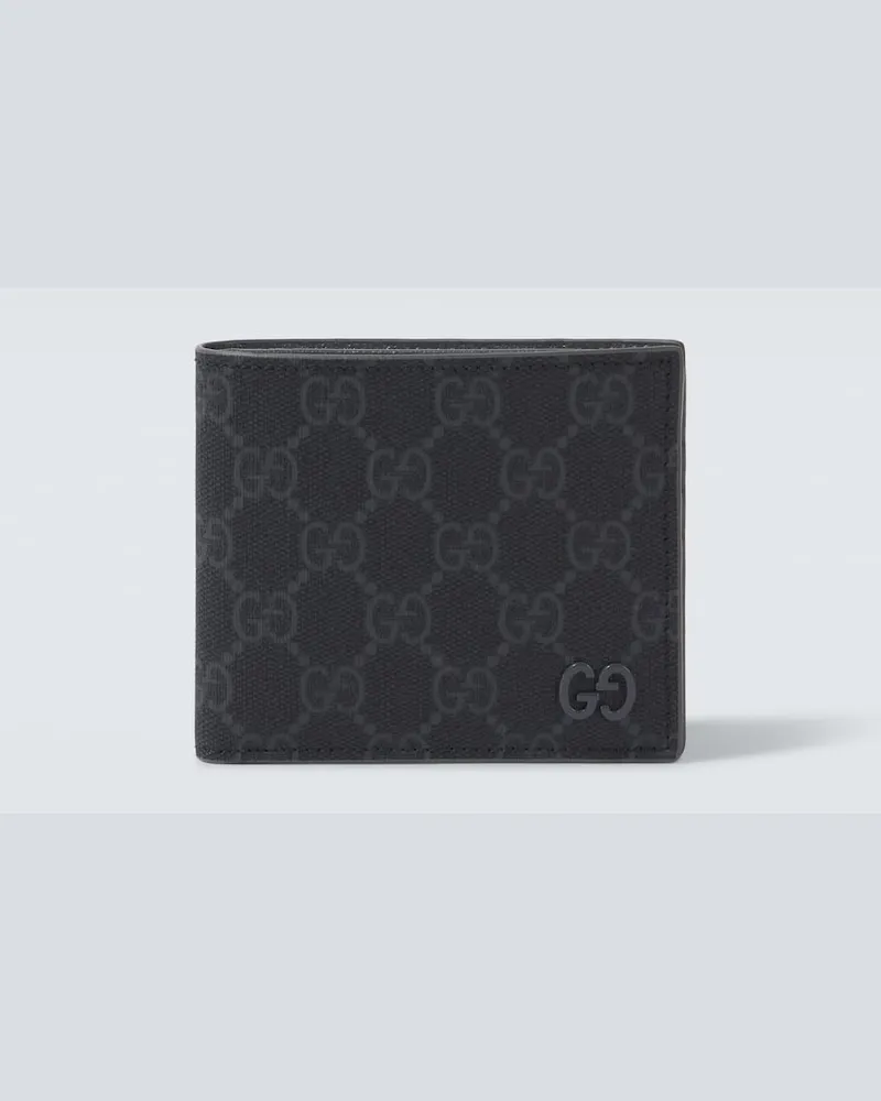 Gucci Portemonnaie GG aus Canvas Schwarz