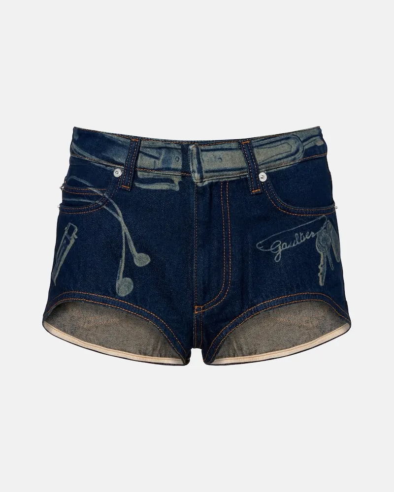 Jean Paul Gaultier Jeansshorts Blau
