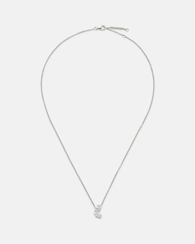 Repossi Halskette Serti Sur Vide aus 18kt Weißgold mit Diamanten Weiß