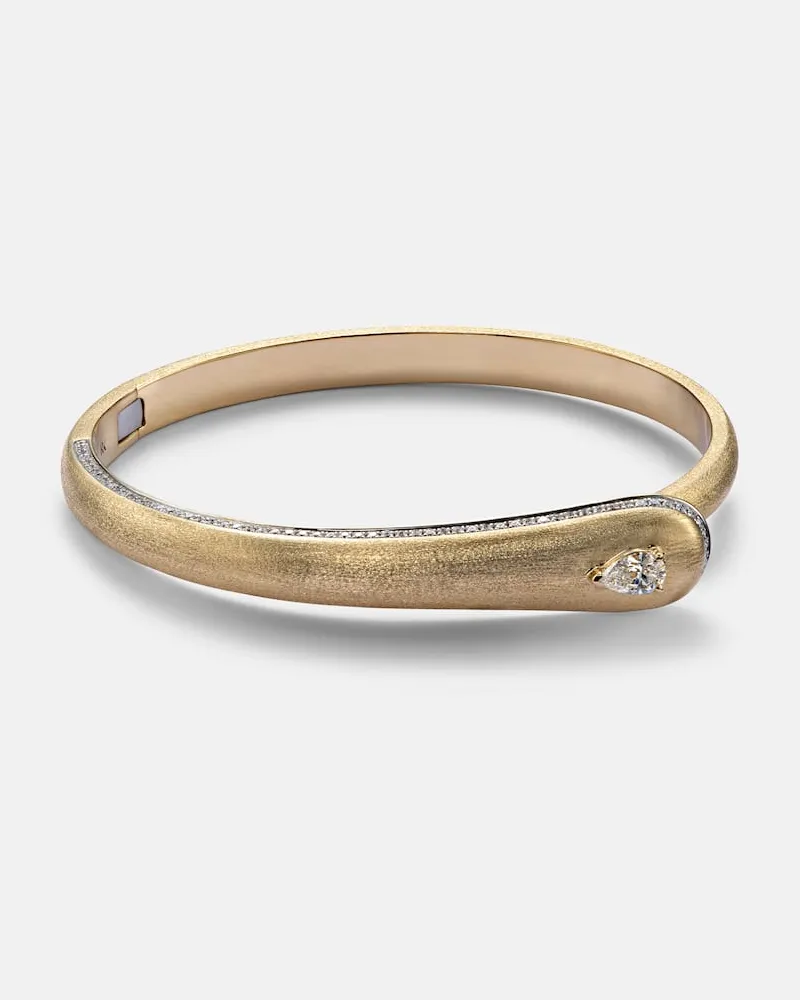 Rainbow K Armreif aus 18kt Gelbgold mit Diamanten Gold