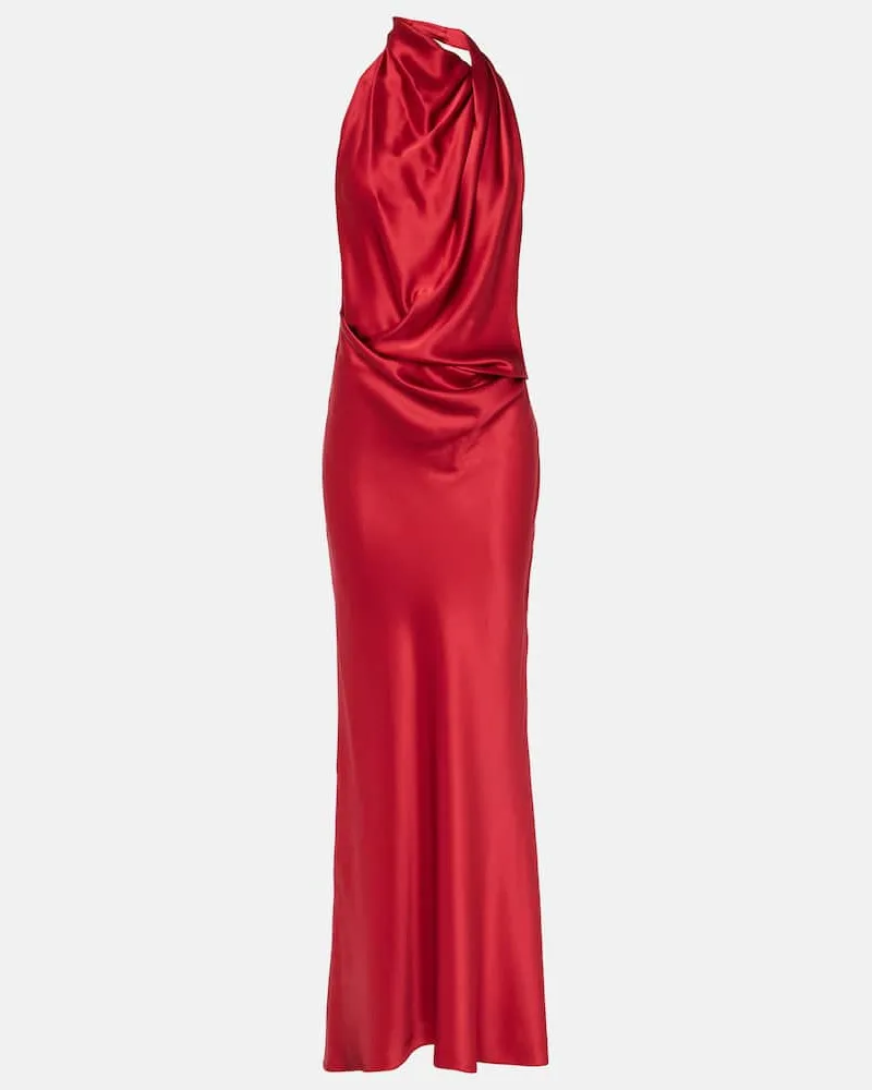 The Sei Robe aus Seide Rot