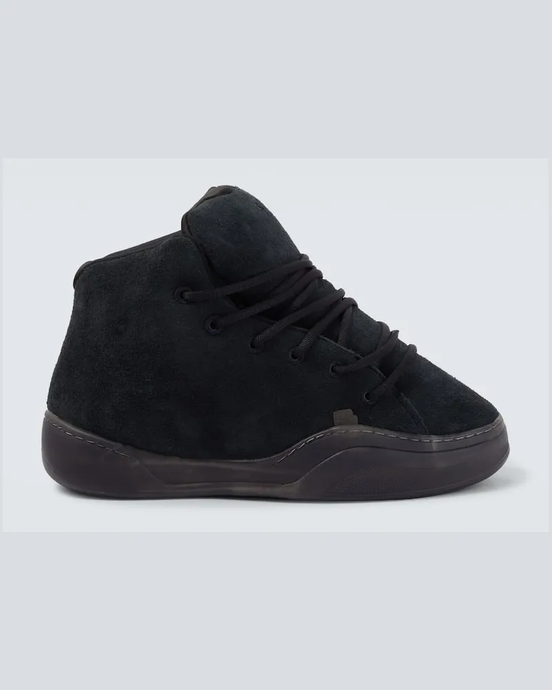 ERL Sneakers Vamp aus Veloursleder Schwarz