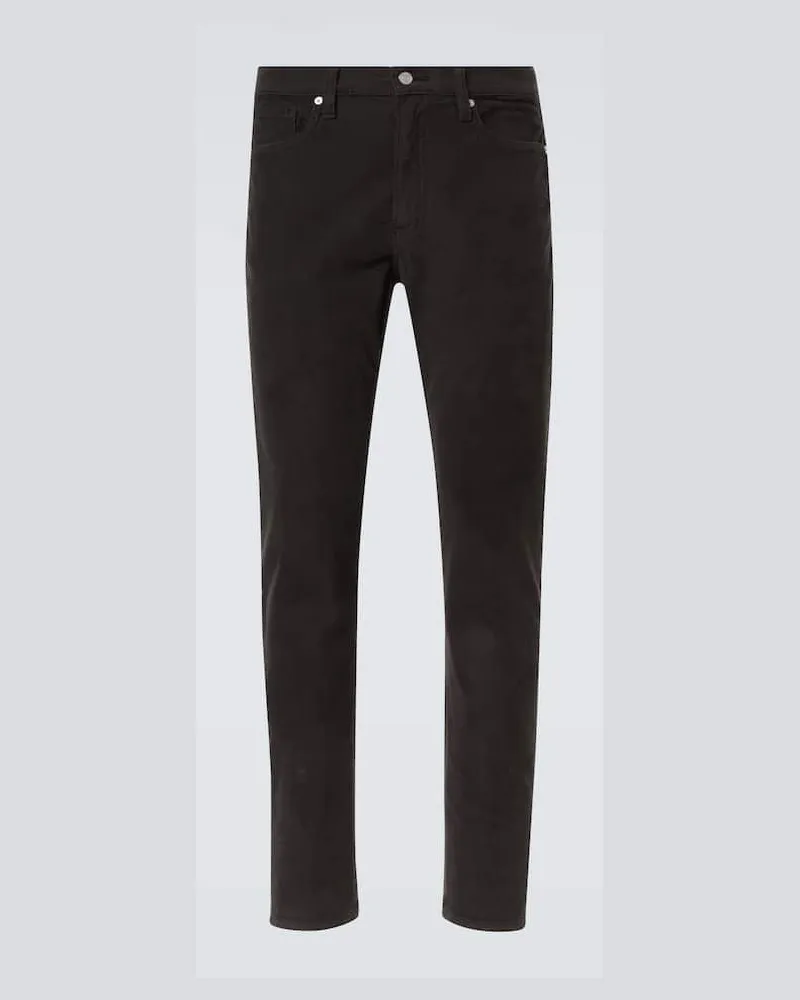 Frame Denim Hose L'Homme Slim aus Baumwoll-Cord Grau
