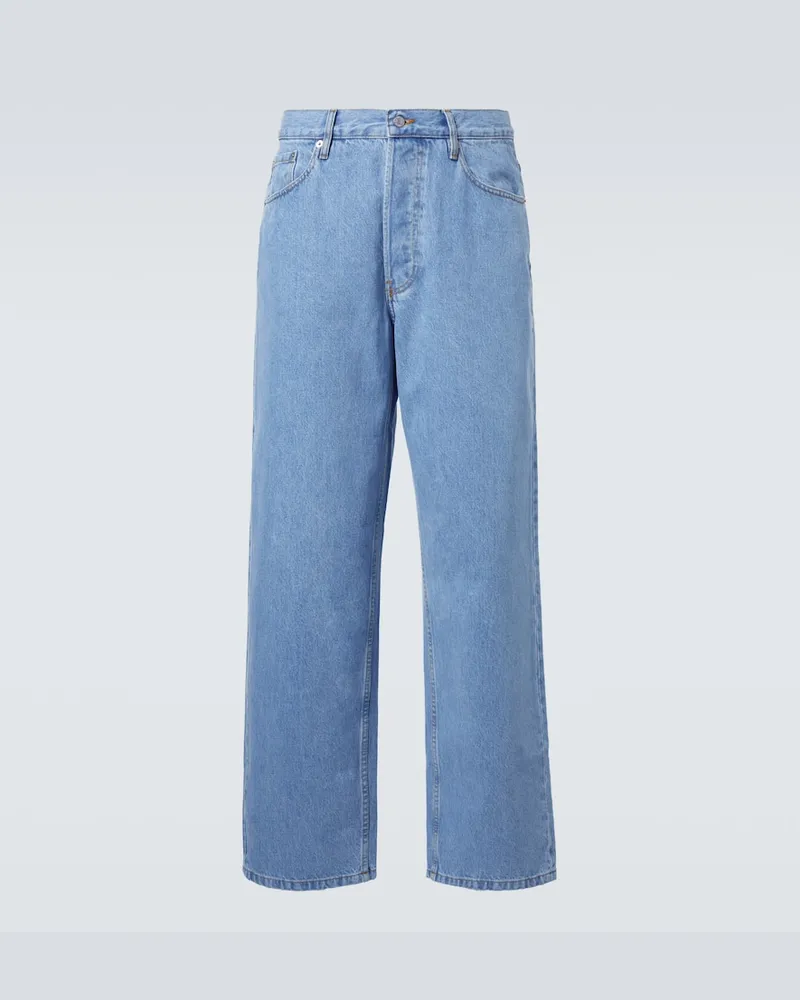 Dries van Noten Straight Jeans Blau