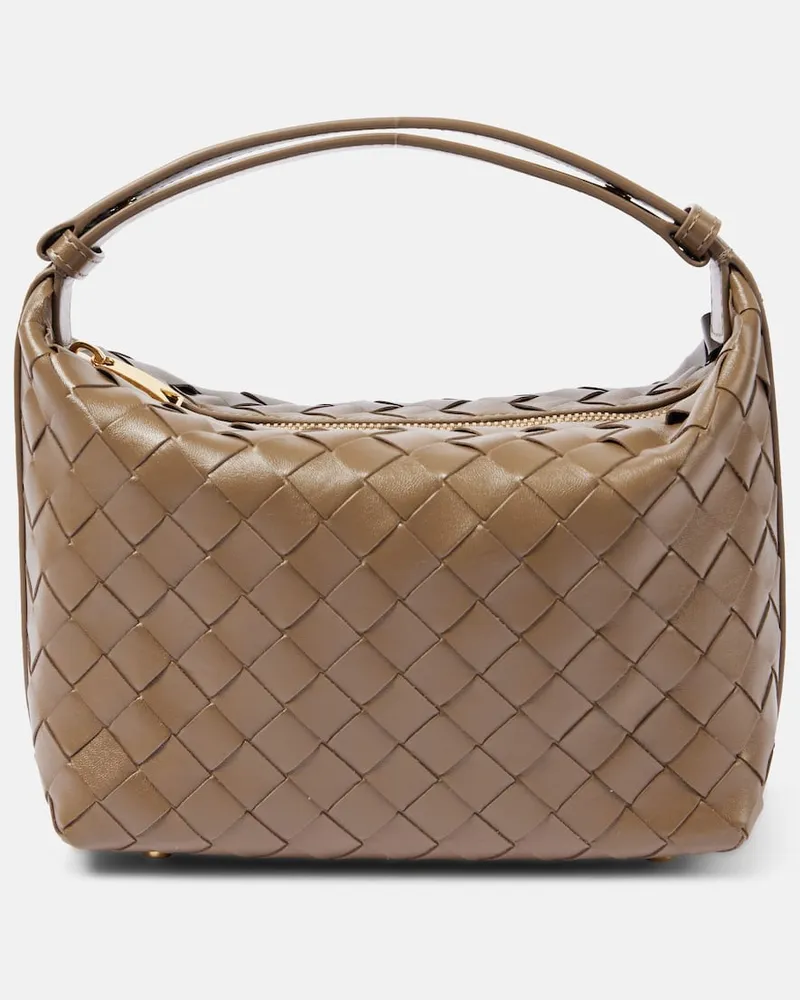 Bottega Veneta Schultertasche Wallace aus Leder Braun