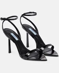 Prada Sandalen aus Leder Schwarz