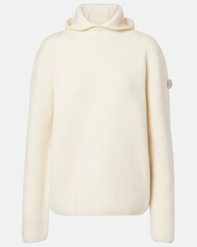 Moncler Jil Sander Pullover aus Schurwolle Weiß