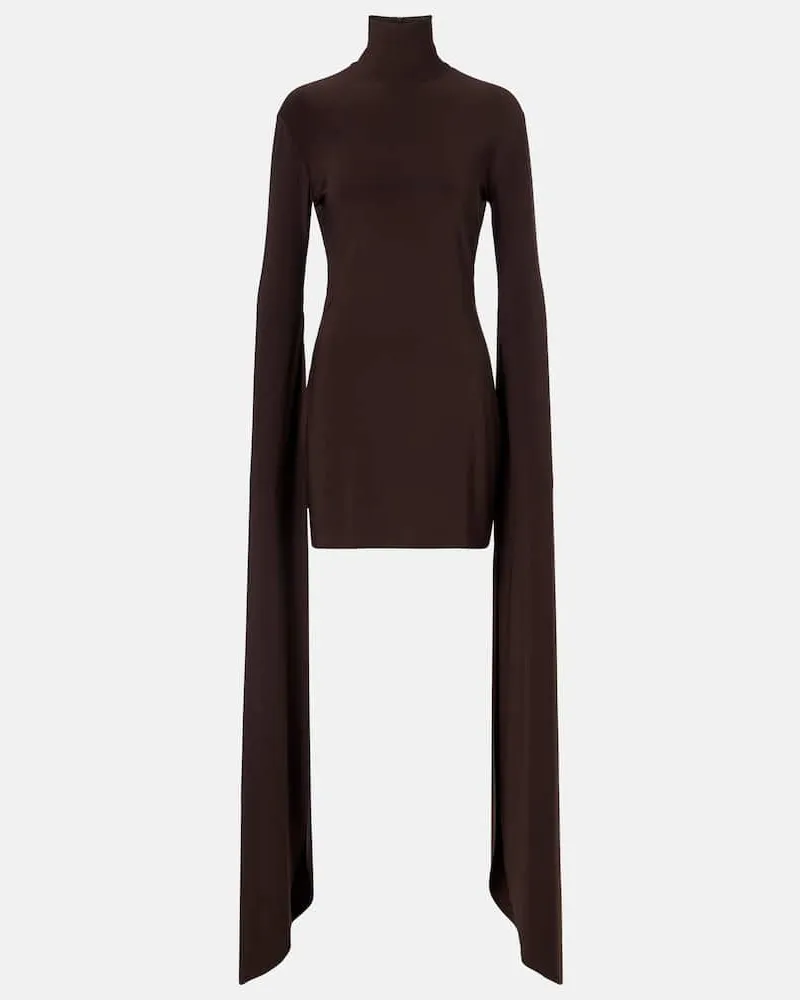 Norma Kamali Minikleid Braun