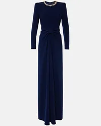 Jenny Packham Verzierte Robe Sunday aus Crepe Schwarz