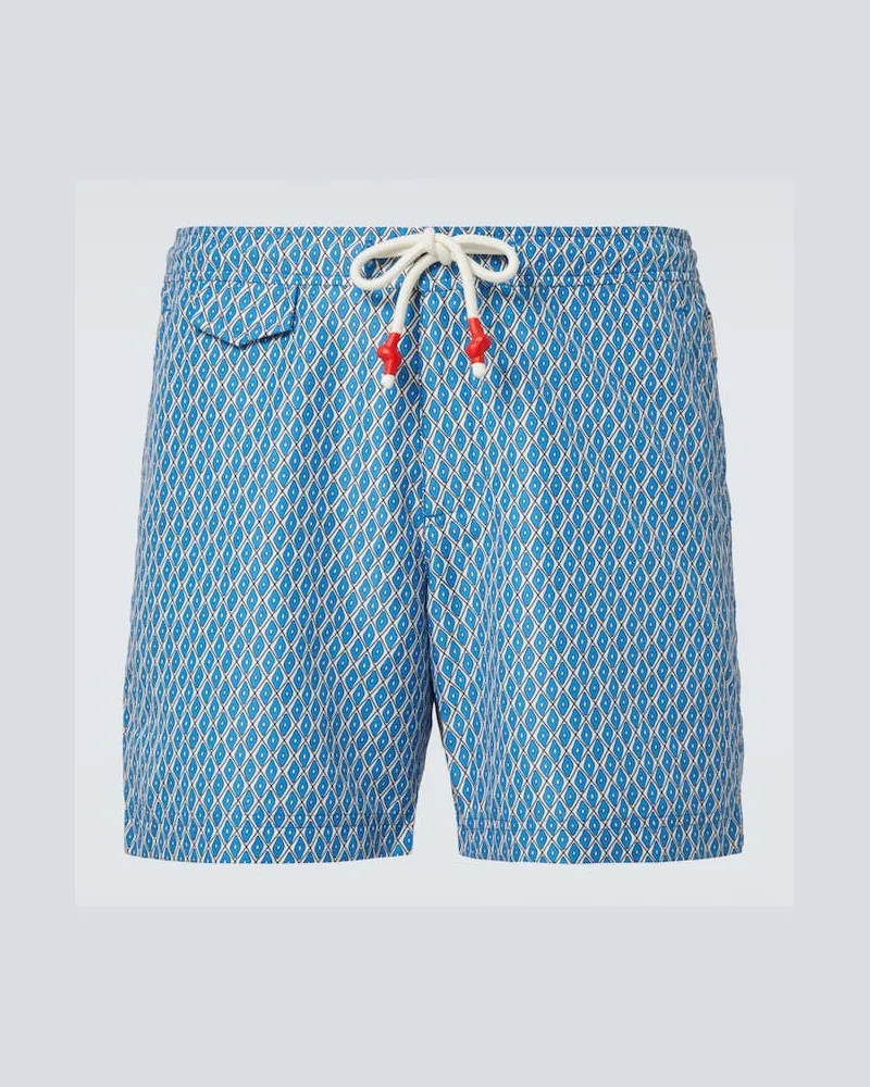 Orlebar Brown Badeshorts Standard Terrazzo Blau