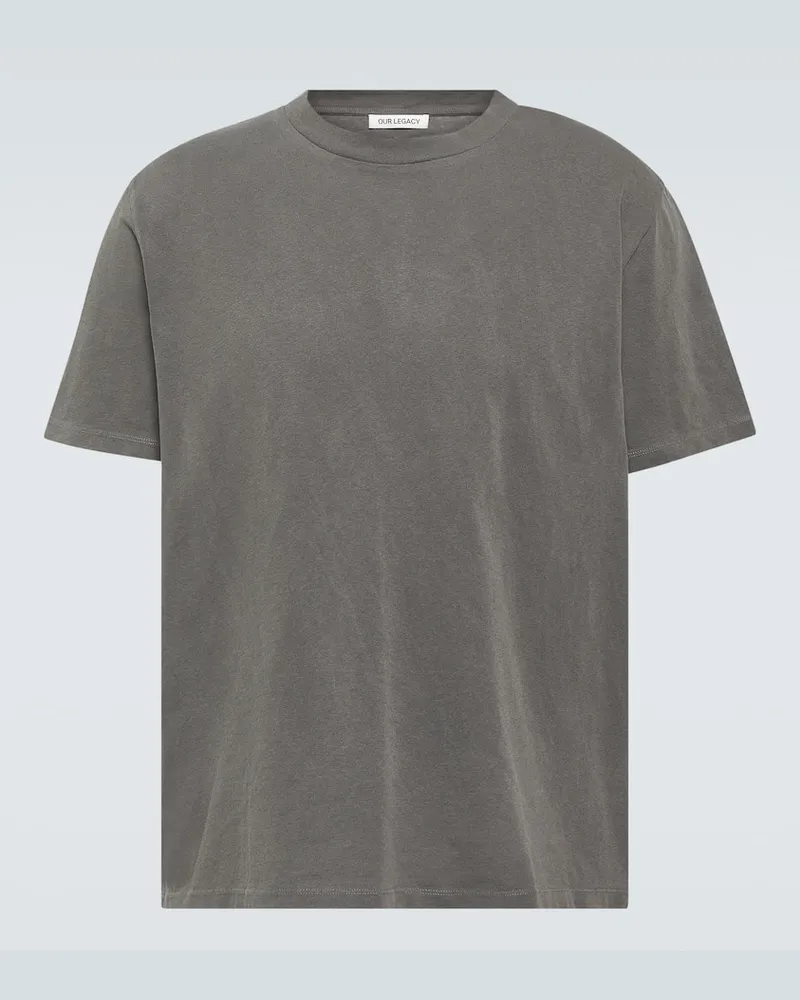 Our Legacy T-Shirt Box aus Baumwoll-Jersey Grau