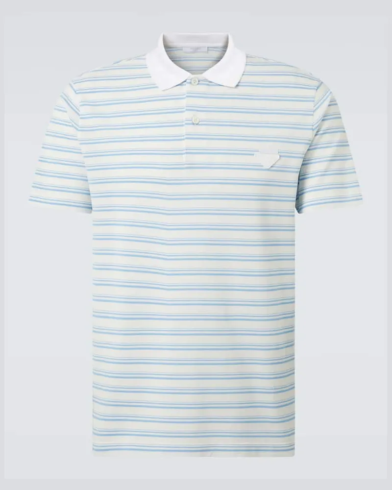 Prada Polohemd aus Baumwolle Blau