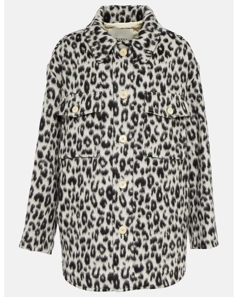 Isabel Marant Jacke Odelino aus Schurwolle Schwarz