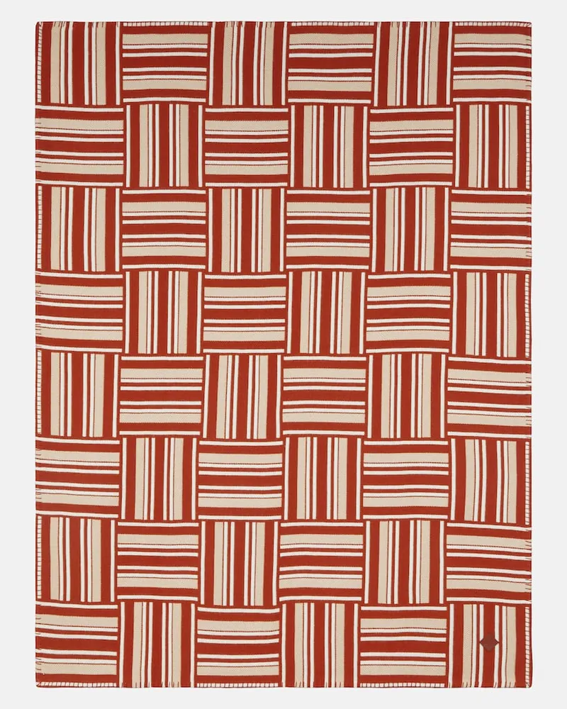 Loro Piana Decke aus Wolle und Kaschmir Beige