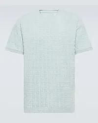 Givenchy T-Shirt 4G aus Frottee Blau