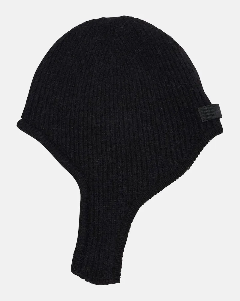 Jacquemus Kapuze Gros Grain aus einem Alpakawollgemisch Schwarz