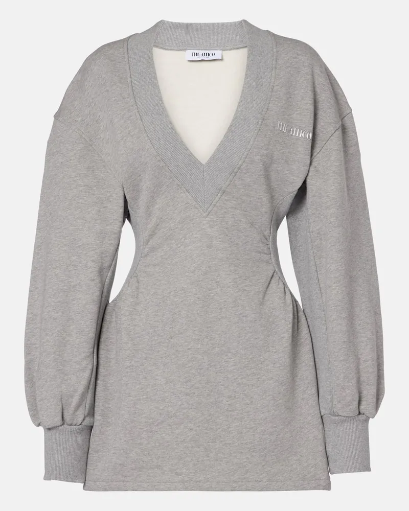 ATTICO Minikleid aus Baumwolle Grau