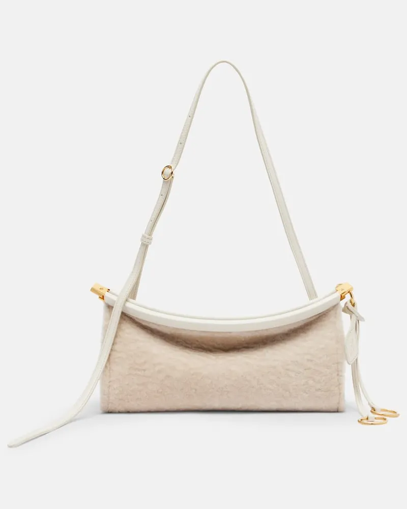 Alaïa Alaïa Schultertasche Le Click East West Small Weiß