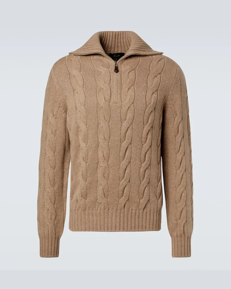 Loro Piana Pullover Napier aus Kaschmir Beige