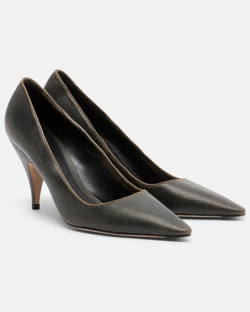 The Row Pumps Liisa Three aus Leder Braun