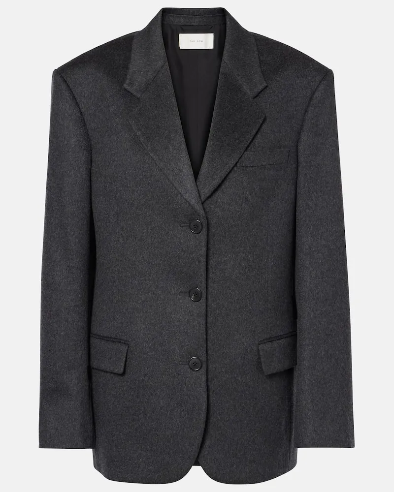 The Row Blazer Lasonne aus Kaschmir Grau