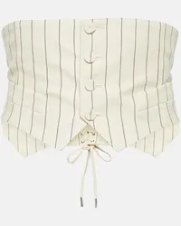 Jean Paul Gaultier Bustier-Top Weiss